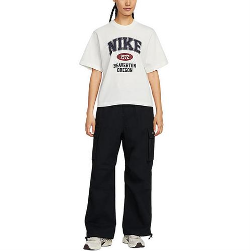 Nike Sportswear Drop Shoulder Sleeve T Shirt Women's White IH0825-133