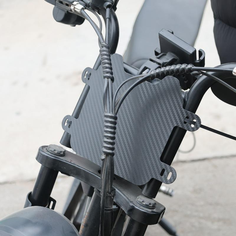 Carbon Electric Bike Number Plate ABS License Plate Set Easy To Install Motorcycle Front License Plates Registration Plate