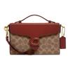 Tabby 22 Monogram Print Flap PVC Small Square Crossbody Shoulder Bag Women Bags Red Brown CH798-B4NQ4