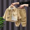 Children's   Corduroy Boys 2 Piece Sets Fashion Kids Long Sleeve Jackets and Baggy Casual Jogger Pants Spring Fall Korean Style