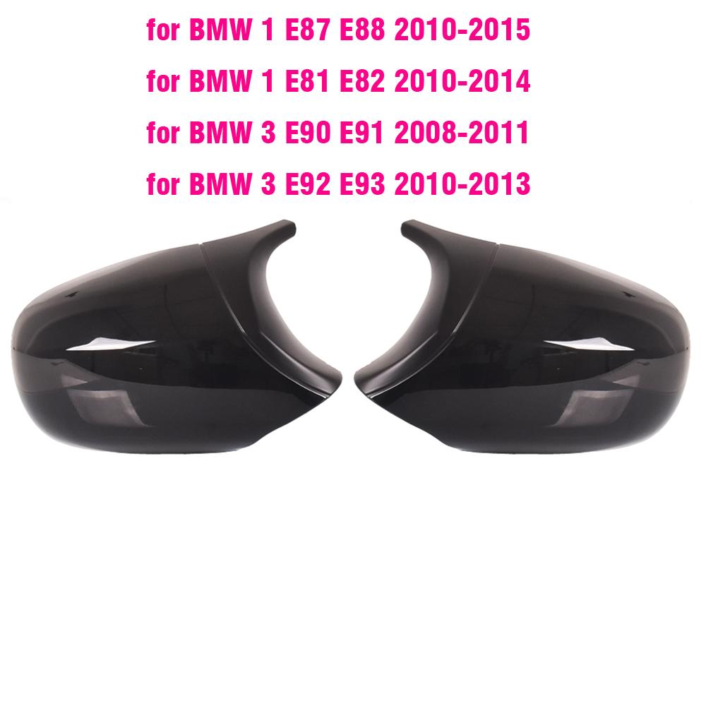 Car Styling Black Carbon Fiber for BMW E81 E82 E87 E88 Pre-LCI E90 E91 E92 E93 LCI M3 Style Rearview Mirror Cover Caps