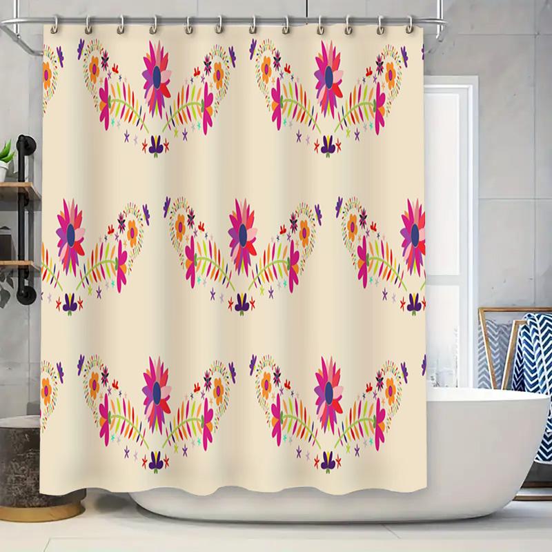 

Unique Black White Art Shower Curtain For Bathroom Decor Modern Cartoon Horses Print Waterproof Fabric Bath Mat Cover Size: 72X7 W60H190(CM)-1 Pcs