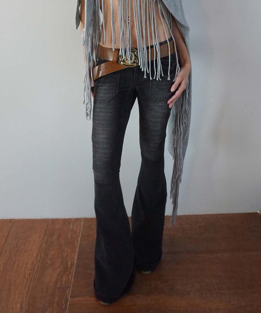 SCULPTOR Whiskered Bootcut Denim Washed Gray
