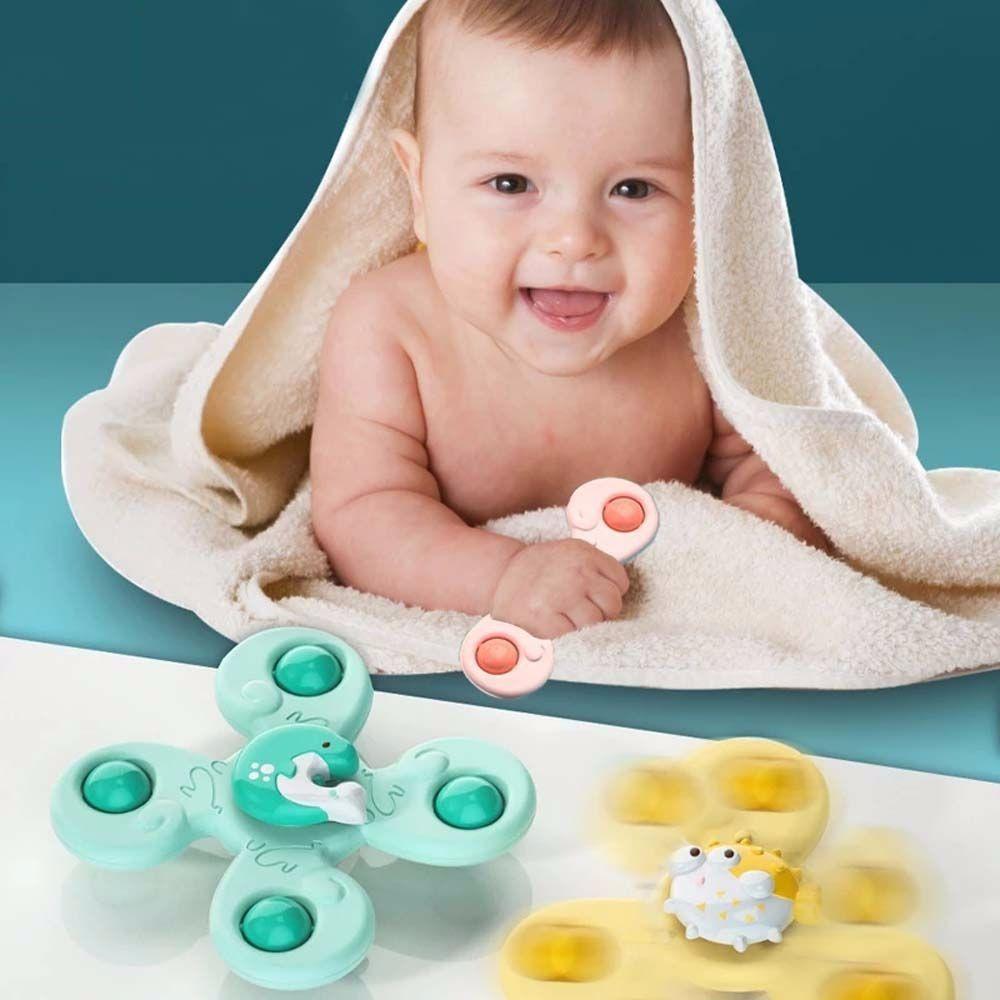 Sucker Spinning Top Finger Spinner Baby Spin Top Bath Toys Bathing Sucker Spinner Suction Cup Toy