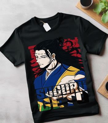 T-shirt Suguru Geto maglietta Jujutsu Kaisen Getou jjk Anime maglietta Nera Tutte le Taglie