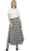 Phagun Double Layered Reversible Floral Printed Cotton Black Long Wrap Skirt