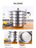 Thickened Stainless Steel Multi-Layer Steamer for Home Use