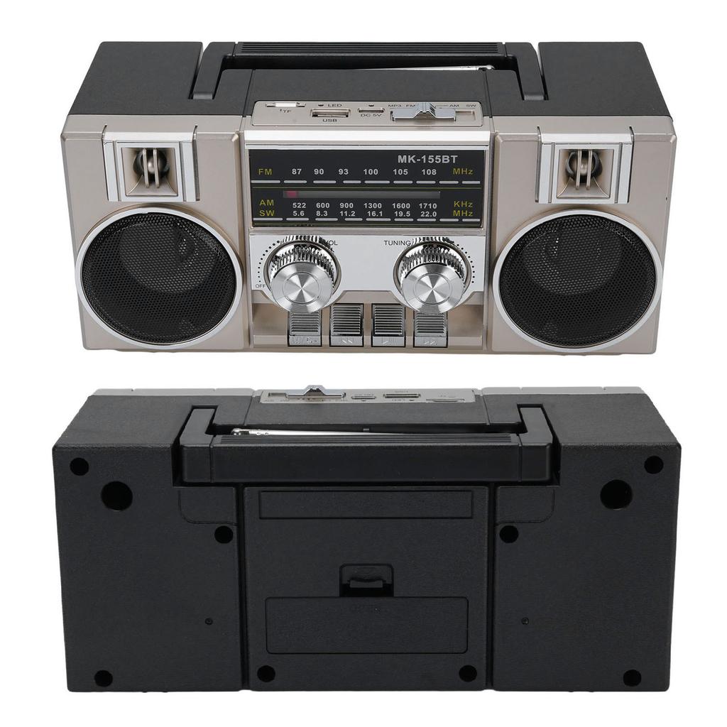 Portable FM AM SW Radio Full Band Clear Sound Quality Radio with RGB   Speaker for Garden   Bathroom
