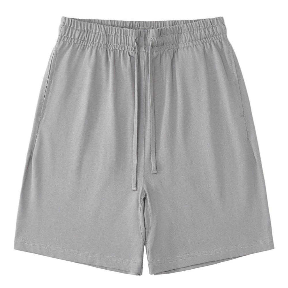 LVLV American Brand Trendy 275g Pure Cotton Loose T-shirt and Sports Shorts Set for Men, Women, and Kids.