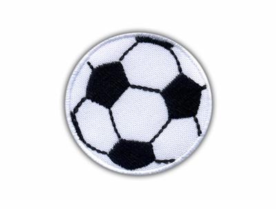 Patchion Football - Soccer Ball - Self-Adhesive Backing - Embroidered Patch/Badge/Emblem