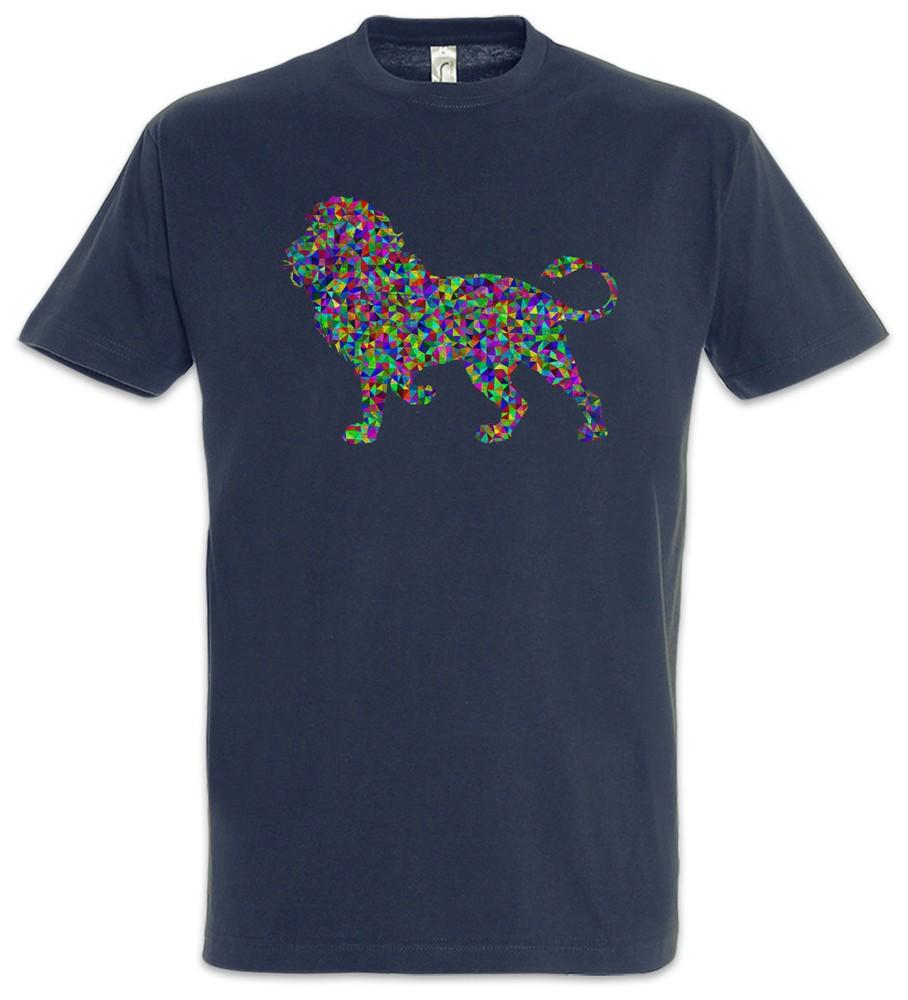 

Colored Lion T-Shirt Toon Cartoon Comic Look Techno Rave Raver Dance Music 2XL