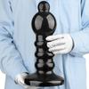 32cm Schwarzer PVC Perlen Dildo Buttplug Masturbator Fisting Sexspielzeug Großer Schwanz Strap-on Schwanz Realistischer Penis