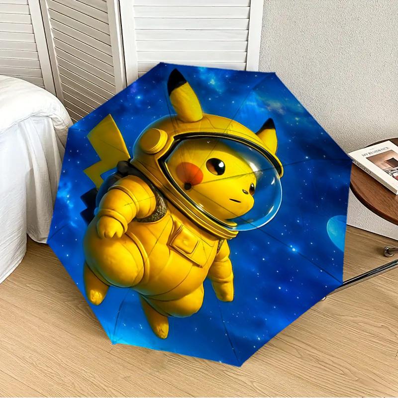 

1pc Pikachu, Pokémon Automatic Folding Umbrella] Durable Iron Frame & Rod, Portable Folding, Makes a Great Holiday Gift yy251016248