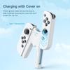Switch Charging Compatible with Nintendo Switch OLED with White Joy-Con Grip, V-Shaped, & Models, Indicator,