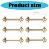 6Pcs Practical M8x100mm Drawbolt Connectors for Butcher Block Bed Rail Table Top Joint Fastening Hardware Daily Use