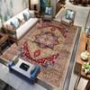 Persian Luxury Carpets Living Room Bedroom Kitchen Retro Red Home Decoration Rugs Soft Washable Non-slip Washroom Floor Mats
