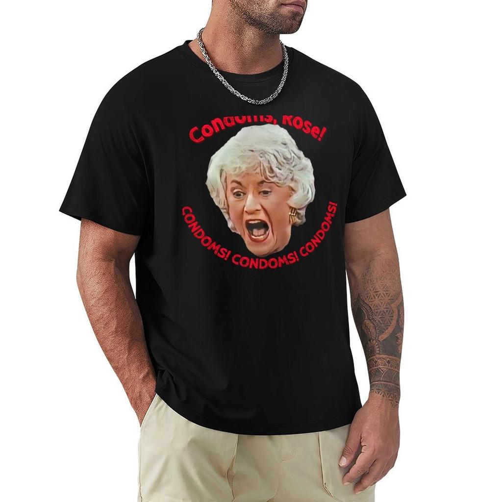 Golden Girls Kondome Rose T-Shirt Thanksgiving Freizeit-T-Shirt