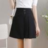 Wiosenna damska spódnica biurowa damska spódnica trapezowa z wysokim stanem letnia damska w stylu Vintage Casual krata Mini krótkie spódniczki