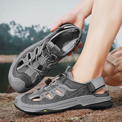 Sommer Herren Sandalen Echtes Leder Herren Freizeitschuhe Outdoor Herren Ledersandalen für Herren Strandschuhe Römische Herrenschuhe