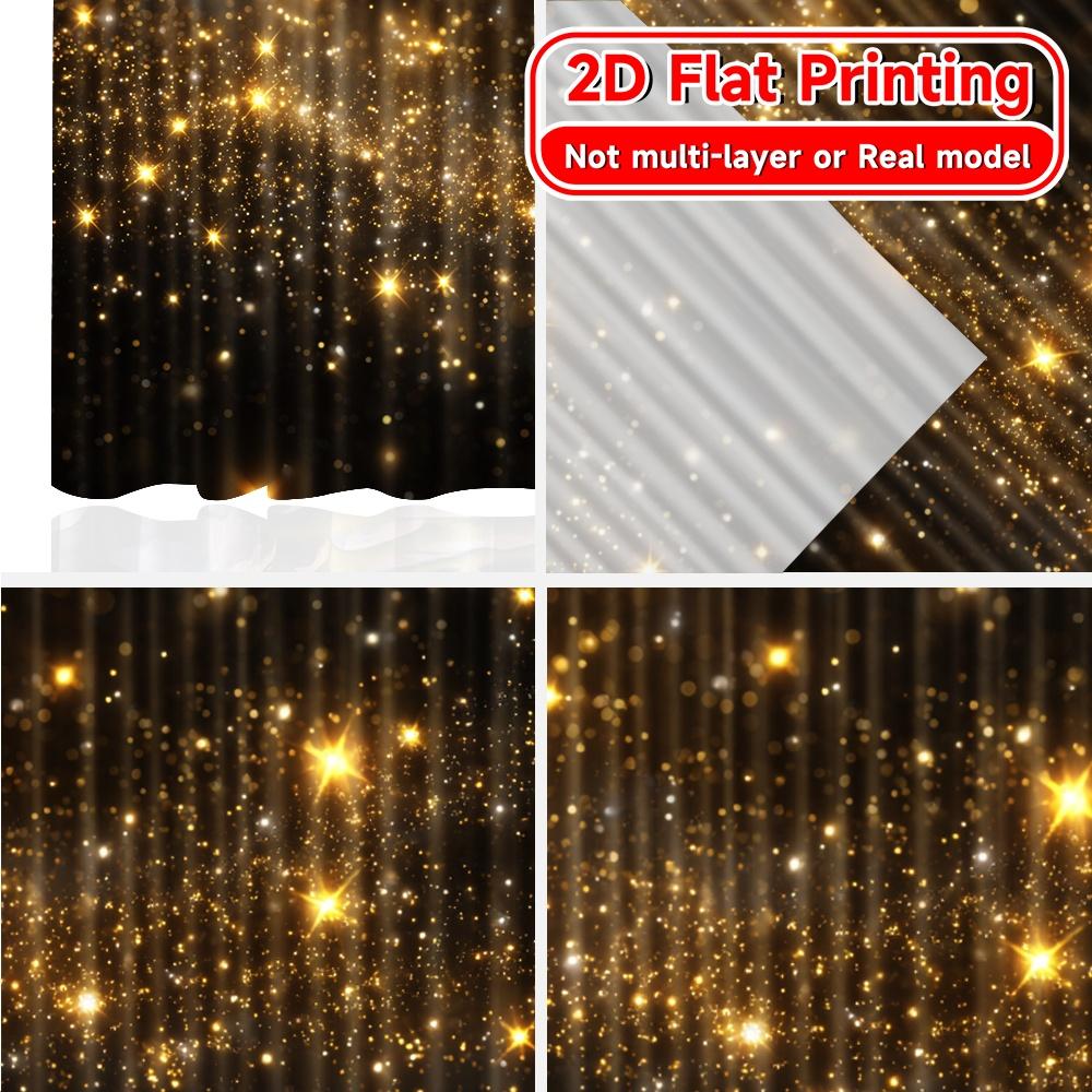 2D Flat Printing  2pcs  Celebration(2) Pattern Modern Curtains Fabric Curtains Festive Perfect for Translucent Curtains