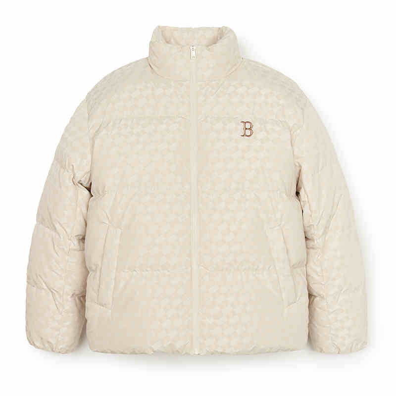 MLB Boston Red Sox Down Jacket Unisex Ivory White 3ADJM1846-43CRD XS