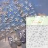 Embossed Flower Pink Butterfly Lucky Peach Blossom Chic Spring Petal 5D Soft Relief Adhesive Nail Art Stickers Manicure Decals