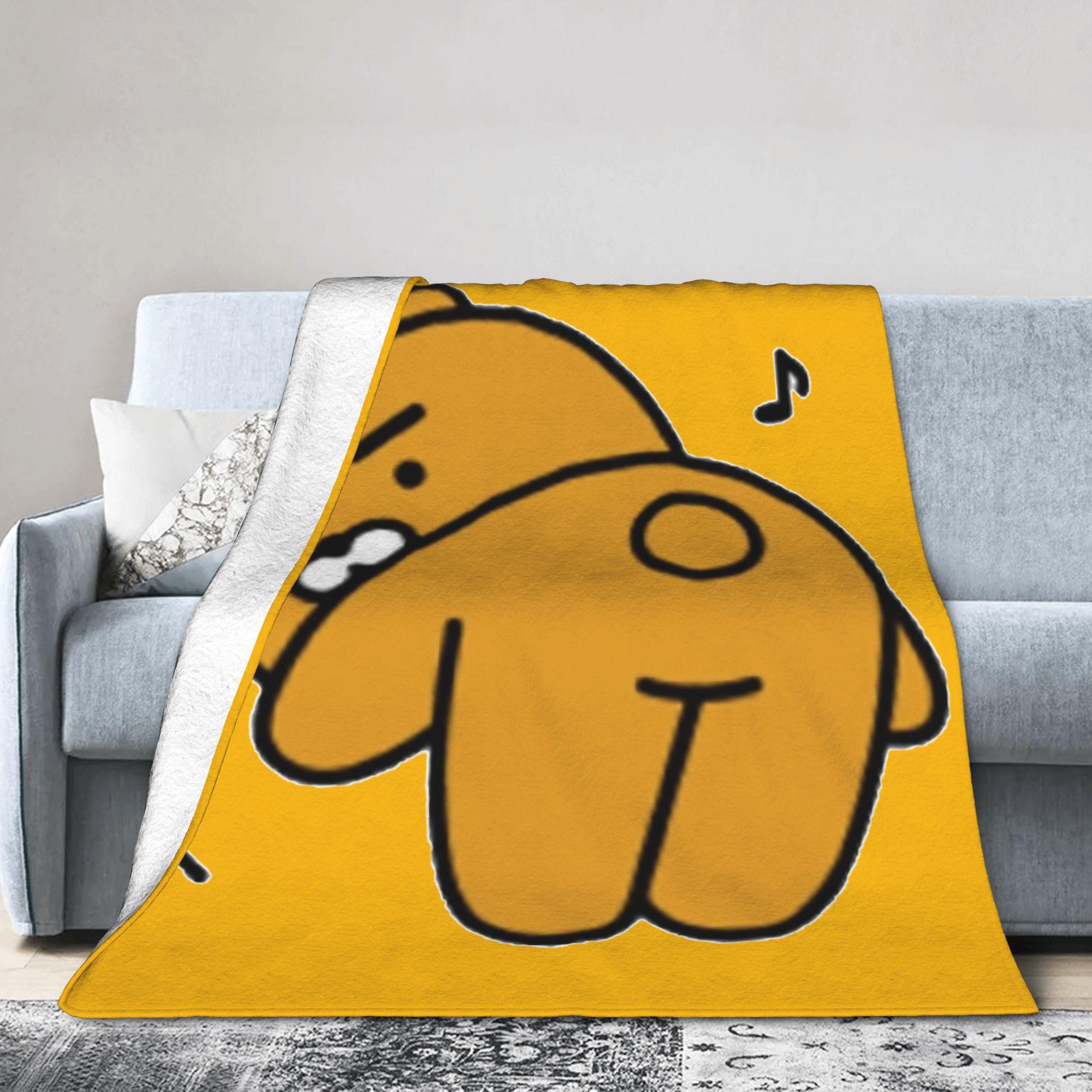 K-Kakaos F-Friends Hello! Ryan Flannel Blanket Funny Throw Blanket for Home Hotel Sofa 125*100cm Rug Piece, 80x120cm(31x47inch)