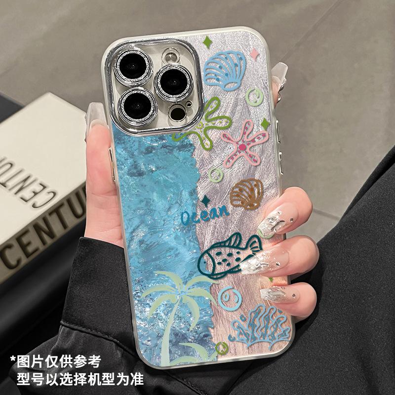 Small Fresh Phone Case for Apple 11e Summer iPhone11promax Summer Ocean Ins11