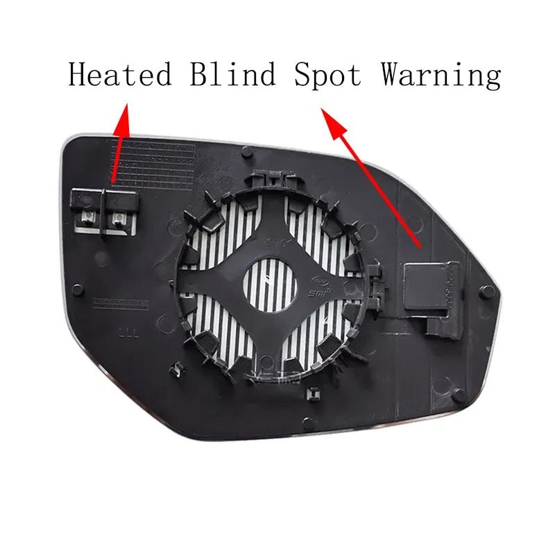 Auto Left Right Heated Blind Spot Warning Rear Mirror Glass Frame Mirror Cover Turn Signal Light For VW Teramont 2017 2018