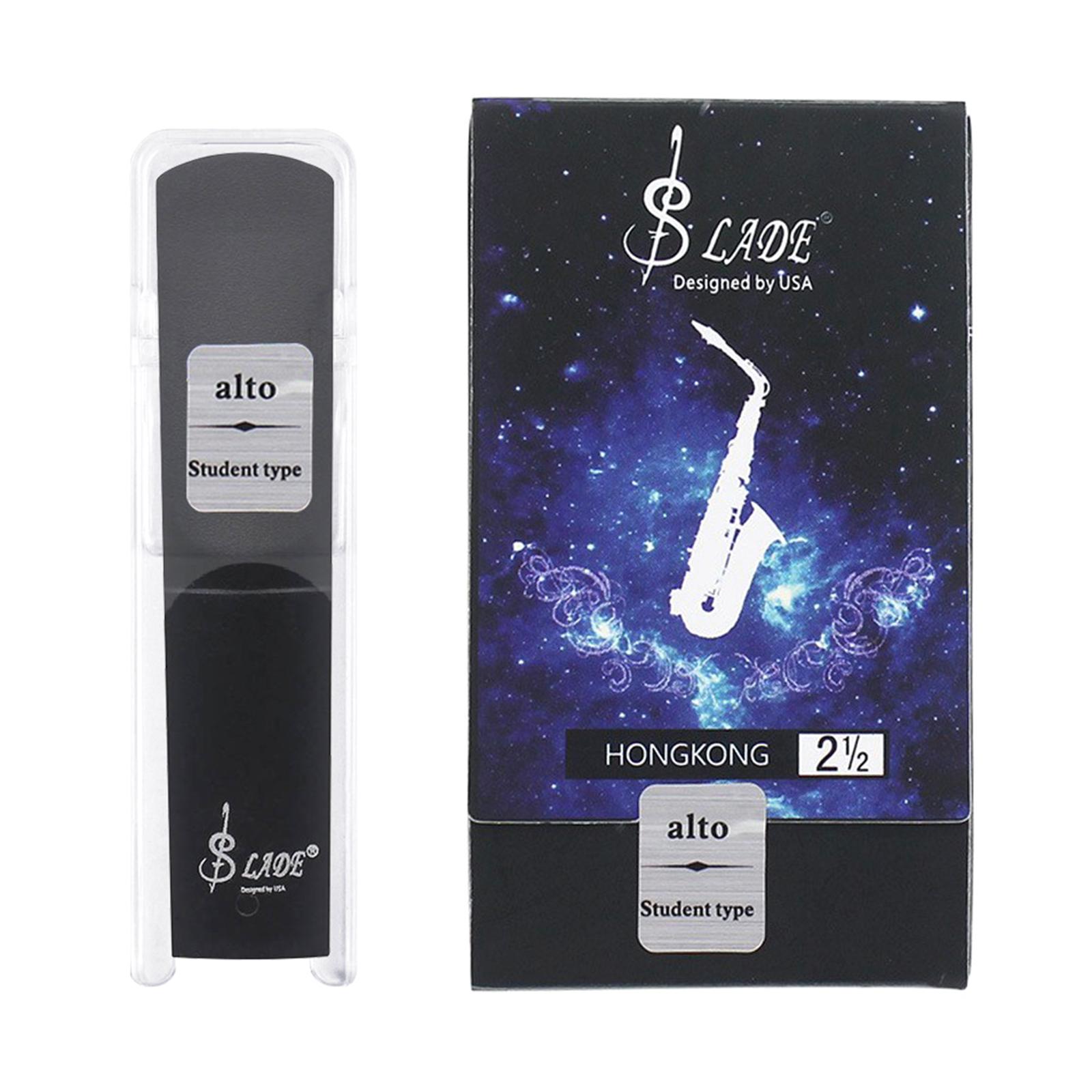 

1 Piece Black Clarinet Alto Saxophone Sax Reeds Size 2.5 Strength 2 1/2 Alto Saxophone Reeds Alto Sax Saxophone Reeds