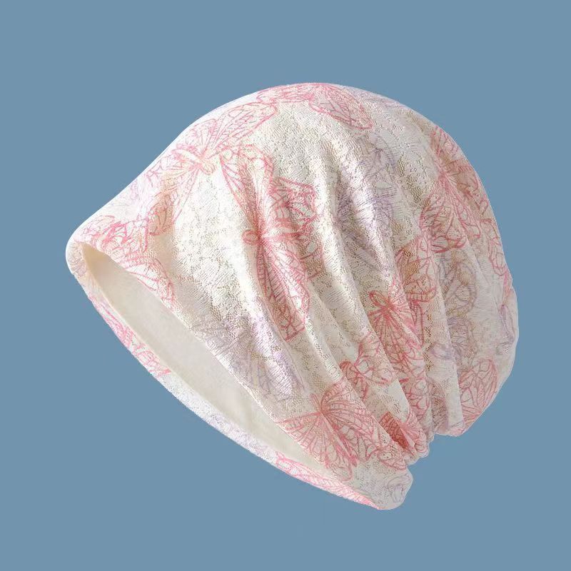 Summer hat women's pullover hat casual breathable comfortable head wind proof nightcap women's lace bag head