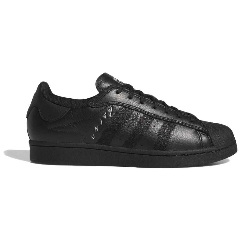Unity X Adidas Superstar ADV Unity Through Skateboarding Unisex Sneakers Black Core-Black Silver-Metallic ID8723