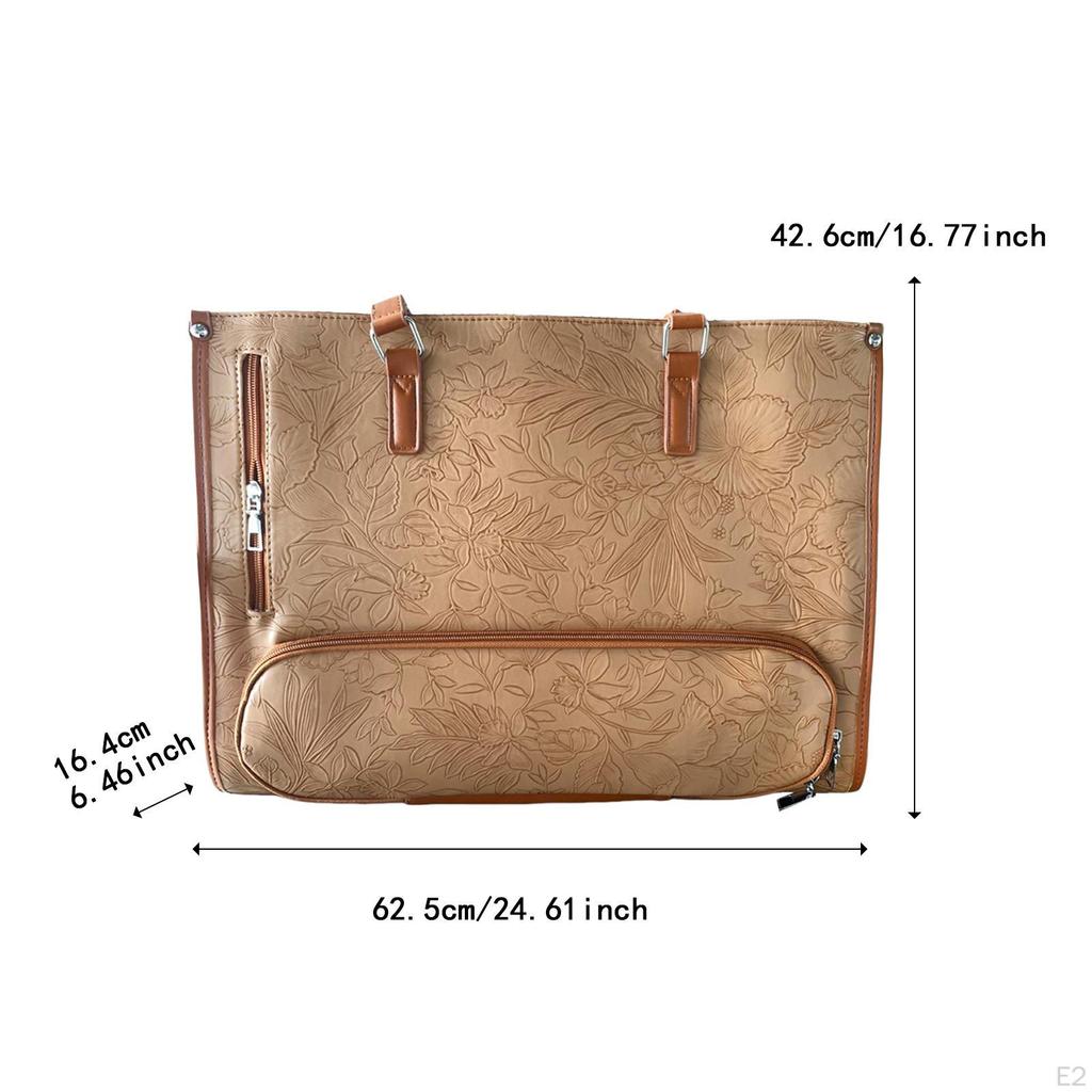 Arbeidslaptop-totebag med isolert matboks Datamaskin PU-skinn Boksvesker
