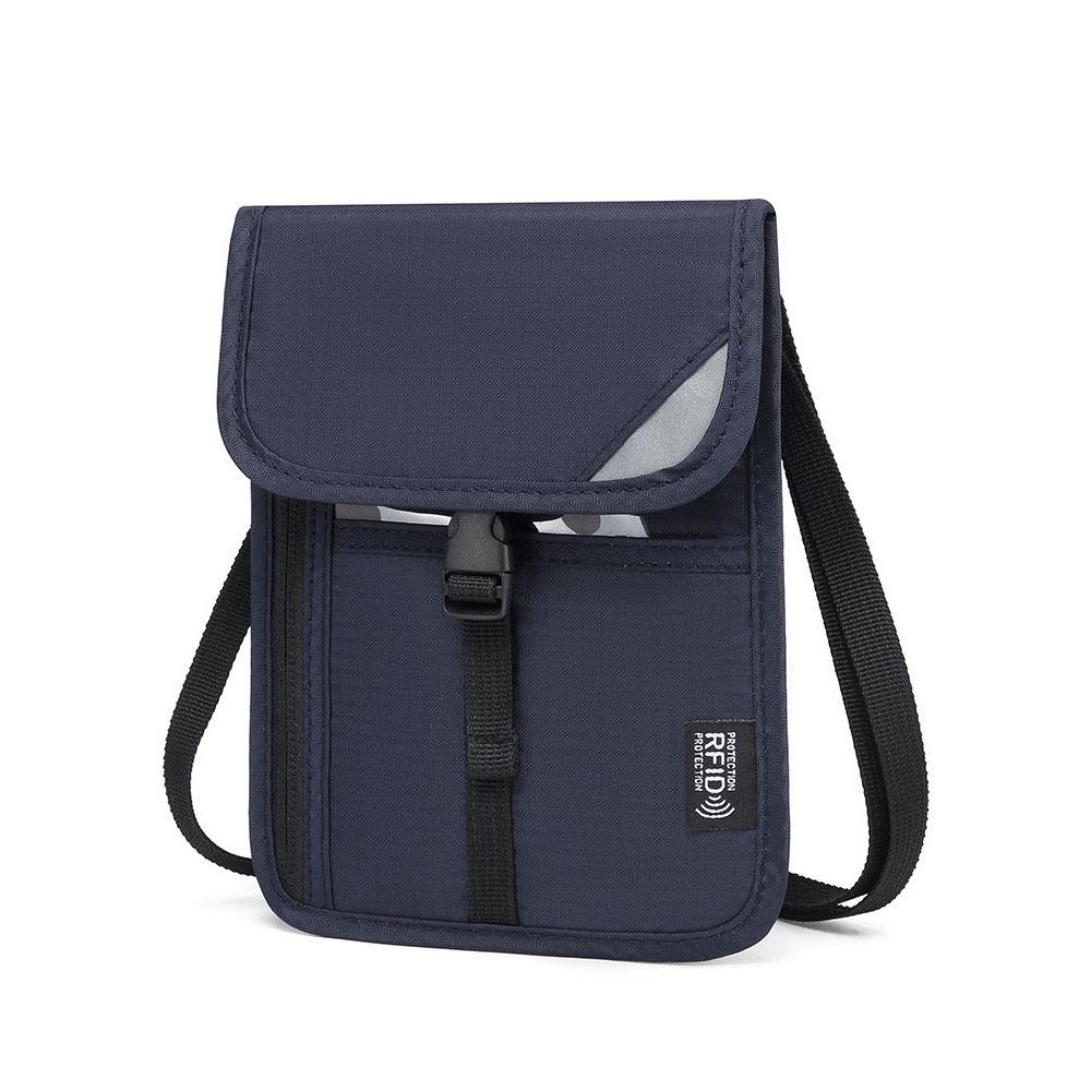 Anti-Tracking RFID Blocking Passport Holder Anti-Theft Passport Document Bag Neck Wallet  ID Card