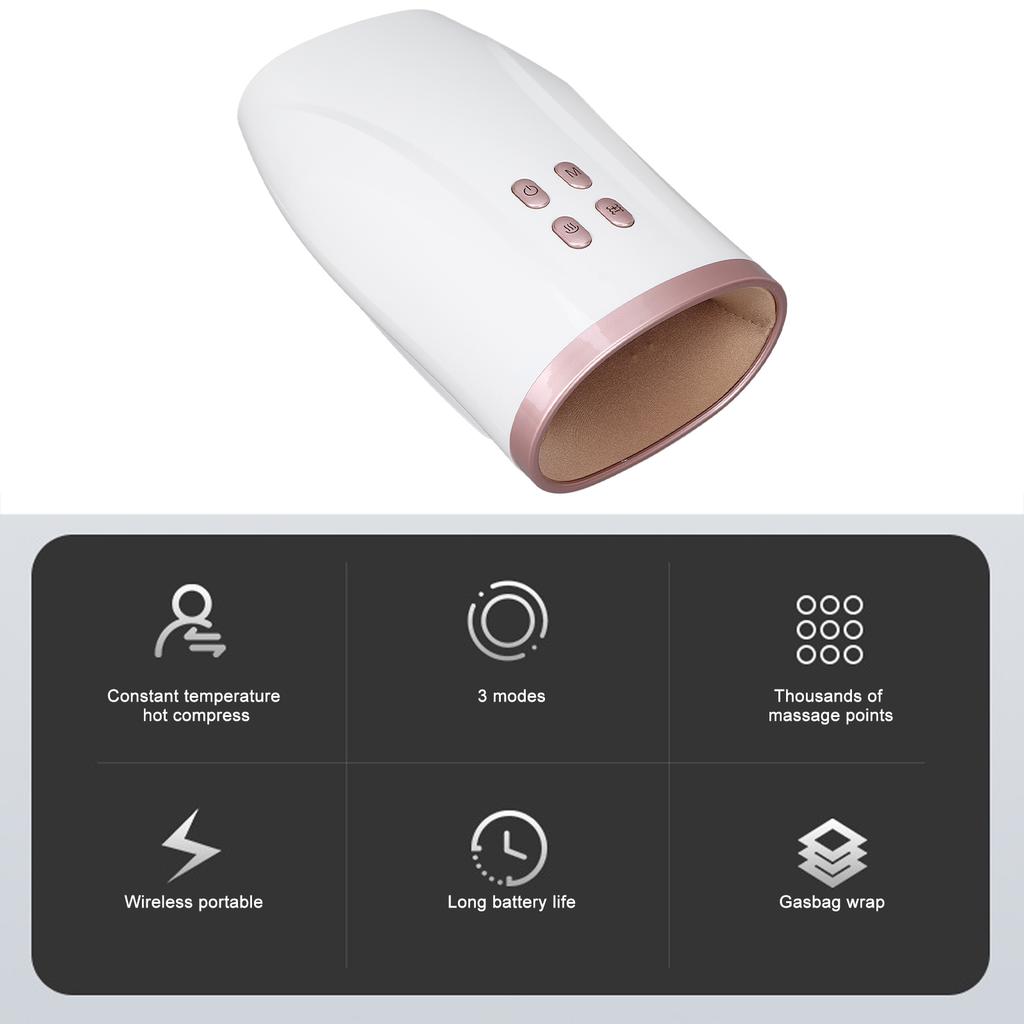 Heated Electric Hand Massager Palm Massage Device Gasbag Finger Acupoint Massager Machine