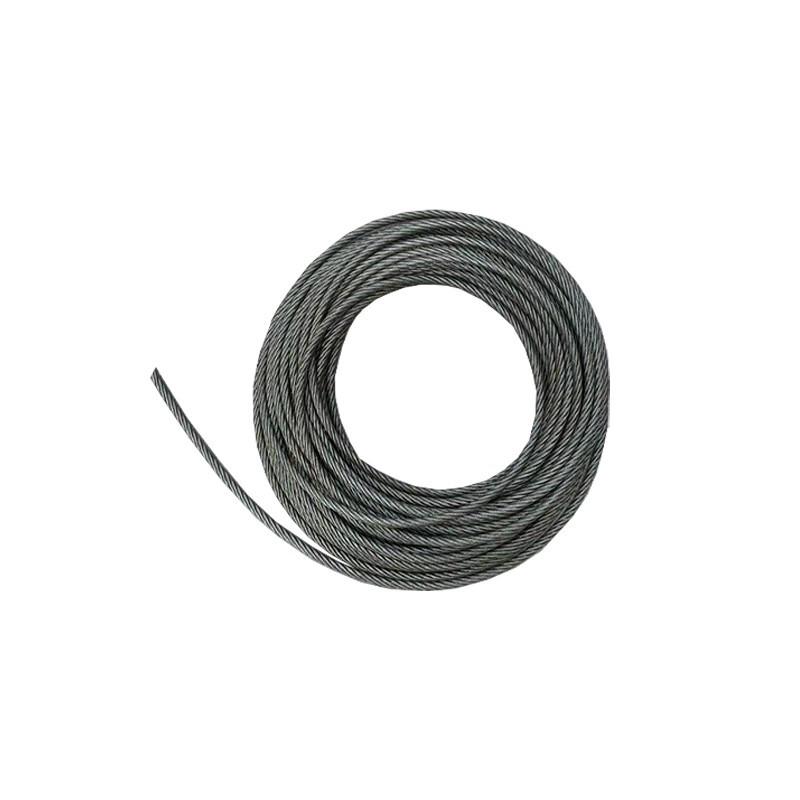 6-Strand Steel Wire Rope with Fiber Core for Electric Hoists and Tower Cranes