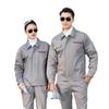 Men's Durable Cotton Workwear Set - Autumn/Winter Protective Welding & Auto Repair Uniform with Print Embroidery