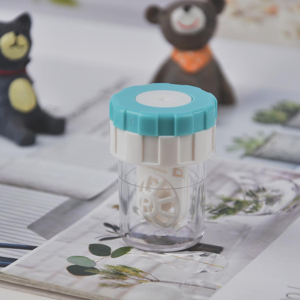 Portable Manual Rotating Colored Contact Lens Cleaner