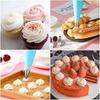 Icing Cream Piping Nozzle Tips Confectionery Pastry Bags Stainless Steel Nozzles Tip Cake Decoration 38Pcs Cake Decorating Tools