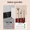 Multi-functional Magnetic Storage Rack No Drilling Adhesive Space Saving Clothes Hook Pole Electric Toothbrush Toilet Brush Broom Organizer Holder