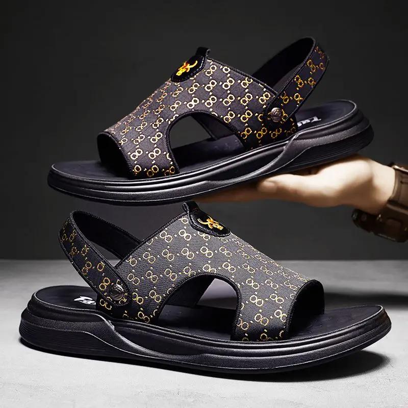 Open Toe Man Sandals Height With Platform Summer 2024 Shoes For Men Cheap Clearance Korean Style Comfortable Liquidation Trend