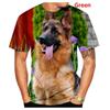 2024 Uomo Estate Nuova Moda Unisex Divertente T-shirt Cane Stampata 3D Carina Pastore Tedesco T-shirt Stampata 3D
