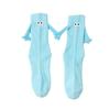 Magnetic Holding Hands Socks Fun Crew Socks with 3D Eyes Stretchy Interacting Socks for Women Men Teens Couples Friends Gifts