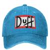 DUFF The Ssimpsons Cartoon Washed Baseball Cap Street Style Hip Hop Hats Spring Unisex Women Outdoor Sun Sunshade Baseball Caps