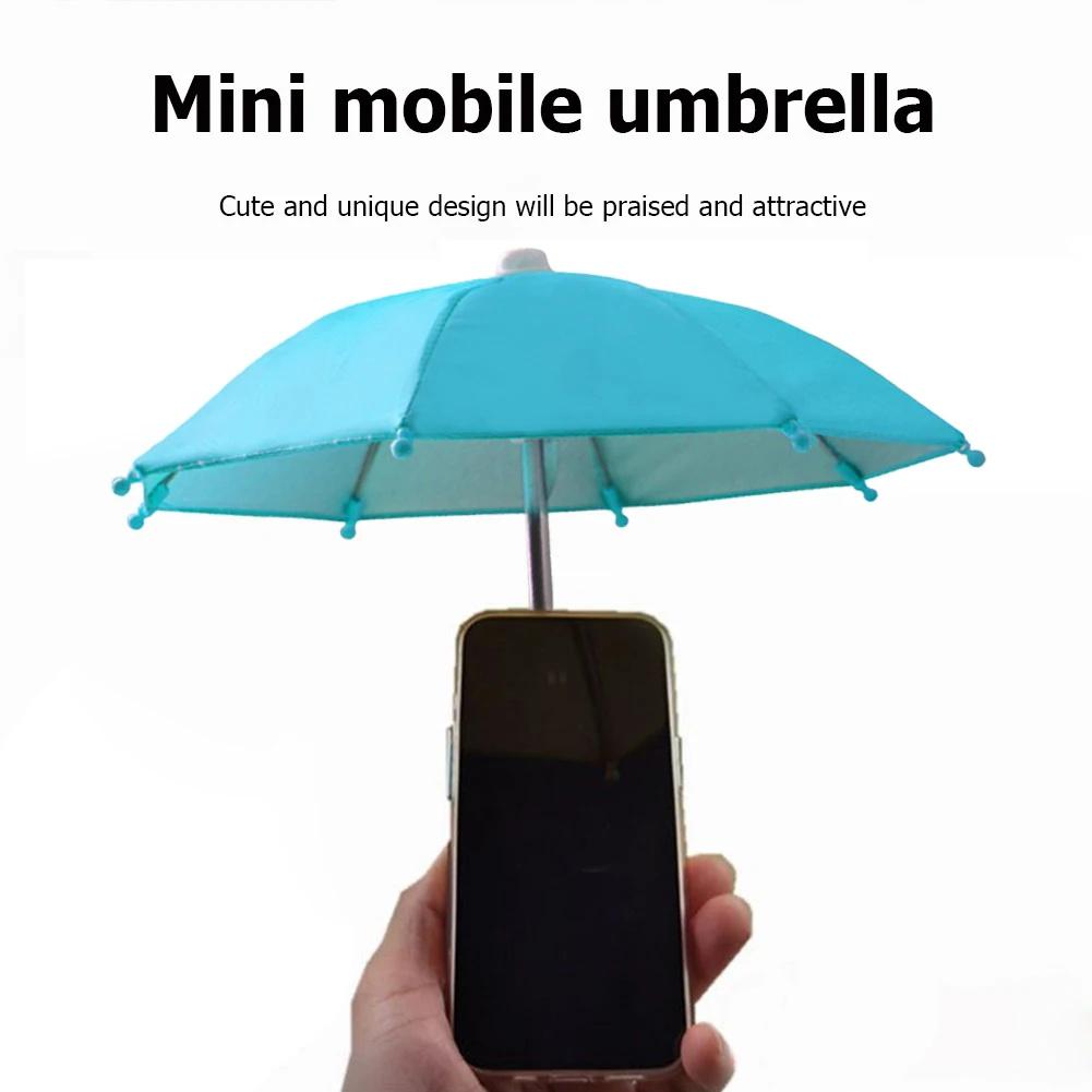 Phone Umbrella For Sun Cell Phone Umbrella Stand Outdoor Waterproof Umbrella Mobile Phone Holder For Bicycle And Motorcycle Decoration