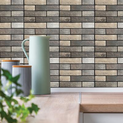 Chinese Style Brick Self Adhesive Tile Wall Sticker Home Decor PVC Sticker Covers For Kitchen Cupboard Bathroom Wallpaper Waterproof Wallpaper