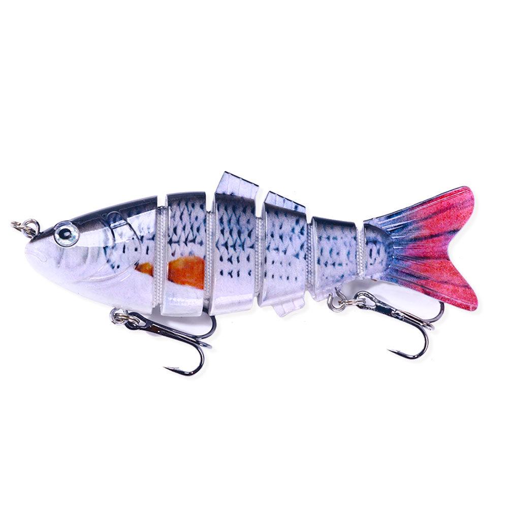 HENGJIA 10cm 18g Multi-Section Sinking Bionic Lure - 6-Section Fish Bait Model