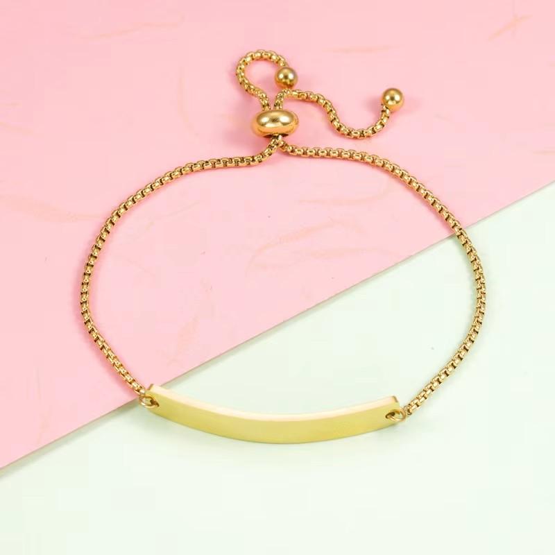 10pcs 6x39mm Curved Bar Bolo Bracelets Stainless Steel Mirror Polish Bracelets For DIY Making Bracelet Jewelry