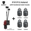 Komplette Hotend-Baugruppe Hotend für Bambu Lab X1 X1C P1P P1S mit Lüfter-Upgrade 2.0 mit Düse Kompletter Bambus Lab X1 Carbon