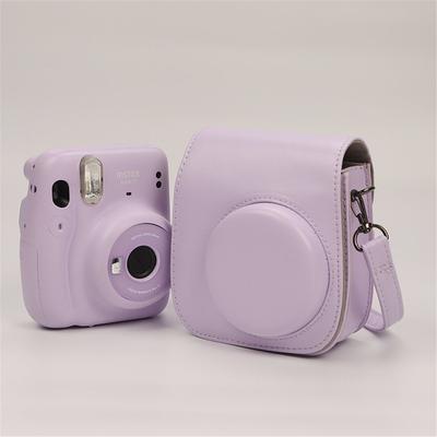 Etui na aparat Instax Mini 12 Etui ochronne ze skóry PU Torba podróżna na aparat filmowy Fujifilm Pokrowiec z paskiem na ramię